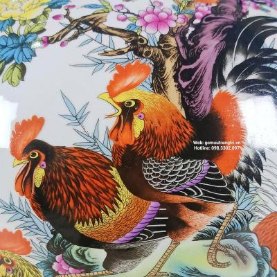BÌNH HỌA TIẾT GÀ ĐẠI CÁT